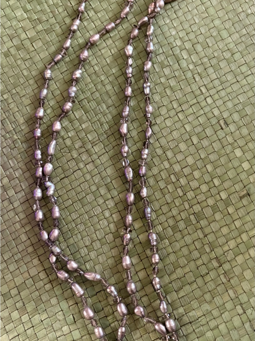 Freshwater Pearl and Smoky Quartz Necklace
